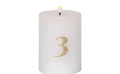 Batteri Julpynt Inomhus|Flamme Batteriljus (Hela Serien)<Star Trading Flamme Advent LED Blockljus 4-pack Vit