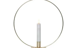 Star Trading Flamme Batteridriven Bordsdekoration Ring 28cm Mässing* Inomhusdekorationer Batteri|Flamme Batteriljus (Hela Serien)