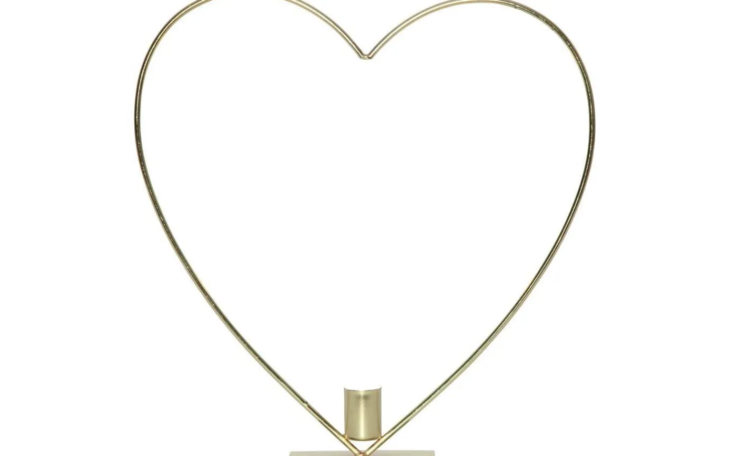 Star Trading Flamme Batteridriven Bordsdekoration Hjärta 28cm Mässing* Inomhusdekorationer Batteri|Flamme Batteriljus (Hela Serien)
