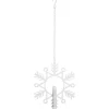 Flamme Batteridriven Hängande Dekoration Snöflinga 29cm Vit