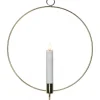 Flamme Batteridriven Väggdekoration 28cm Mässing