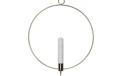 Flamme Batteridriven Väggdekoration 28cm Mässing