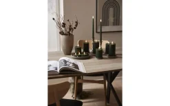 Star Trading Flamme Batteridrivna Antikljus 28cm Slim 2-pack med Fjärr. Grön* Flamme Batteriljus (Hela Serien)|Flamme Batteriljus (Hela Serien)