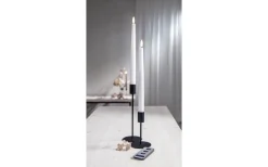 Flamme Batteridrivna Antikljus 28cm Slim 2-pack med Fjärr. Vit