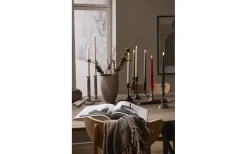 Flamme Batteridrivna Antikljus 28cm Slim 2-pack med Fjärr. Vit