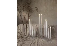 Flamme Batteriljus (Hela Serien)|Flamme Batteriljus (Hela Serien)<Star Trading Flamme Batteridrivna Antikljus 38cm Slim 2-pack med Fjärr. Vit