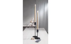 Flamme Batteriljus (Hela Serien)|Flamme Batteriljus (Hela Serien)<Star Trading Flamme Batteridrivna Antikljus 28cm Slim 2-pack med Fjärr. Beige