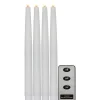 Flamme Batteriljus (Hela Serien)|Flamme Batteriljus (Hela Serien)<Star Trading Flamme Batteridrivna Antikljus 29cm 4-Pack med Fjärr. Vit