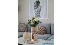 Flamme Batteriljus (Hela Serien)|Flamme Batteriljus (Hela Serien)<Star Trading Flamme Batteridrivna Antikljus 29cm 4-Pack med Fjärr. Vit