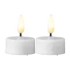 Flamme Batteriljus (Hela Serien)|Flamme Batteriljus (Hela Serien)<Star Trading Flamme Batteridrivna Värmeljus Ø38mm 2-pack Vit