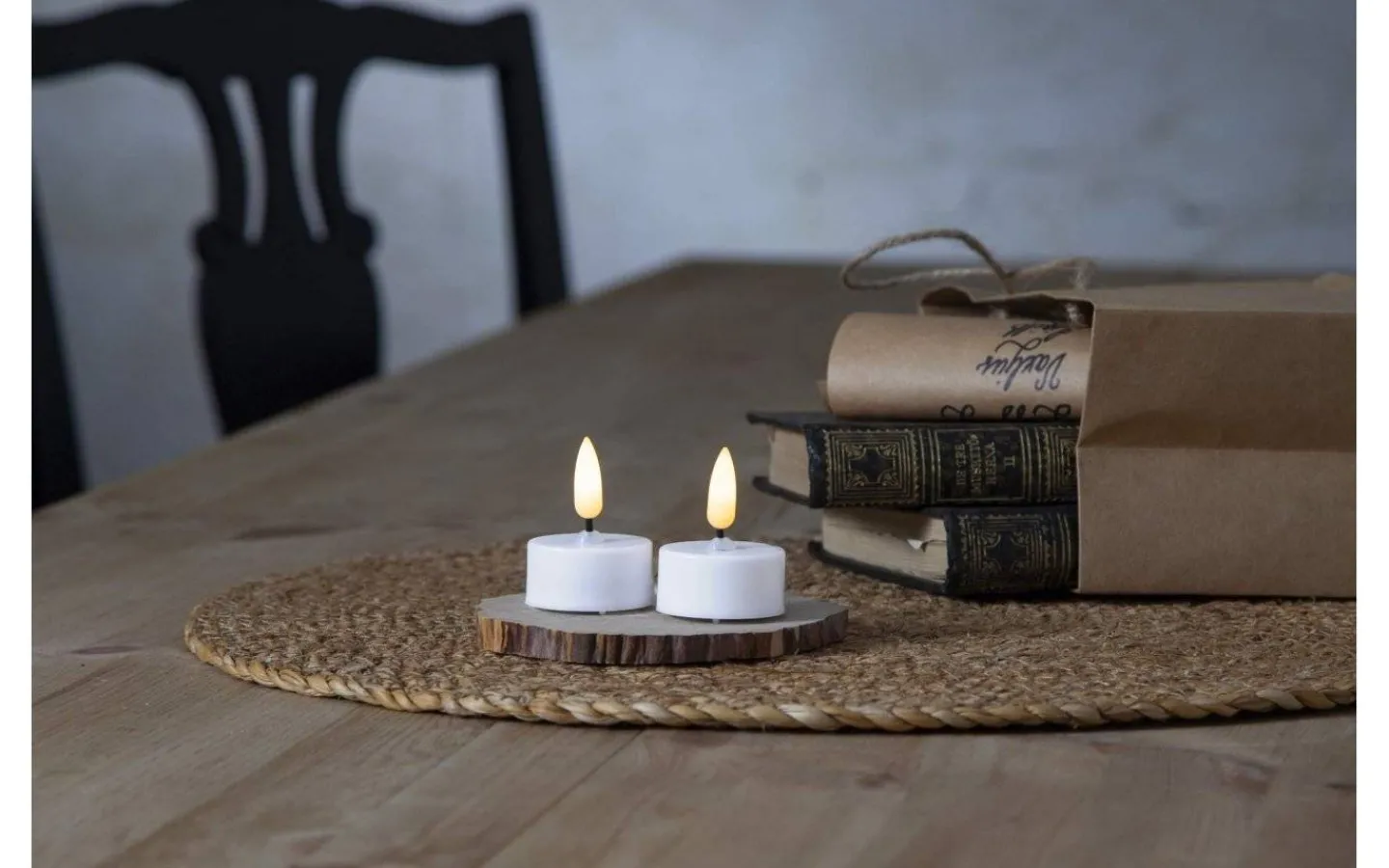 Flamme Batteriljus (Hela Serien)|Flamme Batteriljus (Hela Serien)<Star Trading Flamme Batteridrivna Värmeljus Ø38mm 2-pack Vit