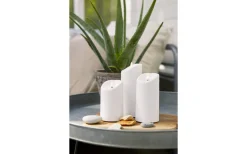 Flamme Blockljus 13cm Utomhusbruk Vit