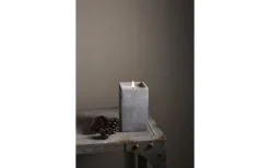 Flamme Cem Batteridrivet Blockljus 17cm Grå