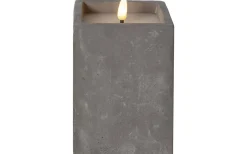 Flamme Cem Batteridrivet Blockljus 15cm Grå