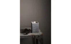 Flamme Cem Batteridrivet Blockljus 15cm Grå