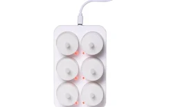 Flamme Charge Uppladdningsbara Votivljus 6st Vit