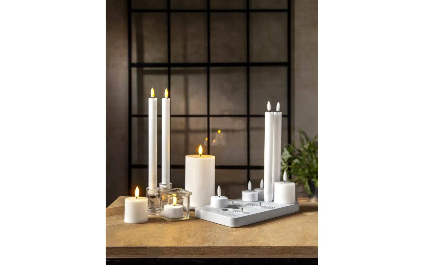 Flamme Batteriljus (Hela Serien)|Flamme Batteriljus (Hela Serien)<Star Trading Flamme Charge Uppladdningsbart Ljusset 11st Vit