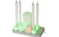 Flamme Batteriljus (Hela Serien)|Flamme Batteriljus (Hela Serien)<Star Trading Flamme Charge Uppladdningsbart Ljusset 11st Vit