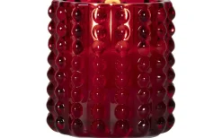 Star Trading Flamme Dotty Ljuslykta 9,5cm Röd* Batteri Julpynt Inomhus|Ljuslyktor