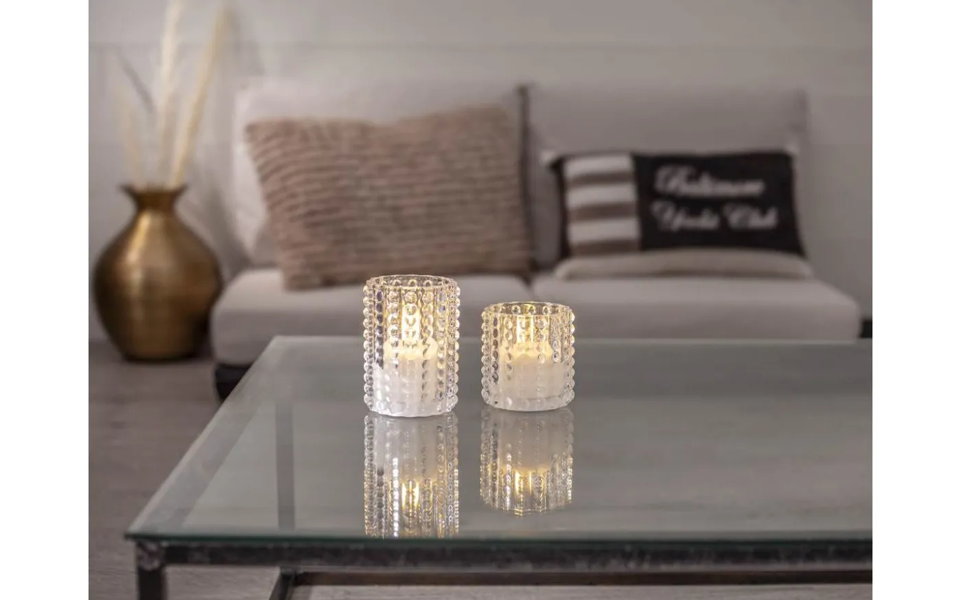 Flamme Dotty Ljuslykta 12,5cm Transparent