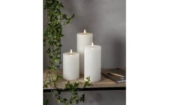 Flamme Batteriljus (Hela Serien)|Flamme Batteriljus (Hela Serien)<Star Trading Flamme Flow Batteridrivet Blockljus 27,5cm Longlife 2500h Vit