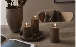 Star Trading Flamme Flow Batteridrivet Blockljus 12,5cm Mullvad* Flamme Batteriljus (Hela Serien)|Flamme Batteriljus (Hela Serien)