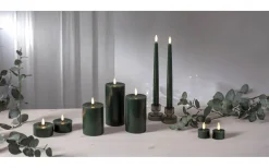 Flamme Batteriljus (Hela Serien)|Flamme Batteriljus (Hela Serien)<Star Trading Flamme Flow Batteridrivet Blockljus 15cm Grön