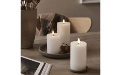 Flamme Flow Batteridrivet Blockljus 17,5cm Longlife 1500h Vit