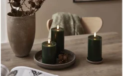 Flamme Batteriljus (Hela Serien)|Flamme Batteriljus (Hela Serien)<Star Trading Flamme Flow Batteridrivet Blockljus 17,5cm Grön