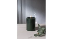 Flamme Flow Batteridrivet Blockljus 12,5cm Grön