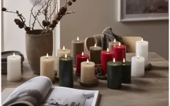 Flamme Flow Batteridrivet Blockljus 17,5cm Mullvad