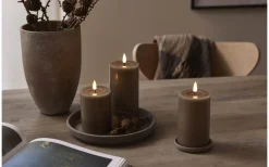 Flamme Flow Batteridrivet Blockljus 17,5cm Mullvad