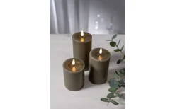 Flamme Flow Batteridrivet Blockljus 17,5cm Mullvad