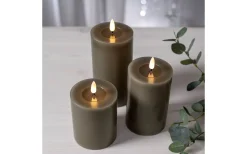 Flamme Flow Batteridrivet Blockljus 17,5cm Mullvad