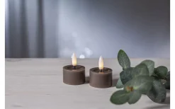 Flamme Batteriljus (Hela Serien)|Flamme Batteriljus (Hela Serien)<Star Trading Flamme Flow Värmeljus Ø40mm 2-pack Mullvad