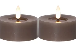 Flamme Batteriljus (Hela Serien)|Flamme Batteriljus (Hela Serien)<Star Trading Flamme Flow XL Värmeljus Ø70mm 2-pack Mullvad