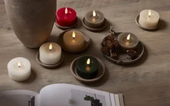 Flamme Batteriljus (Hela Serien)|Flamme Batteriljus (Hela Serien)<Star Trading Flamme Flow XL Värmeljus Ø70mm 2-pack Mullvad