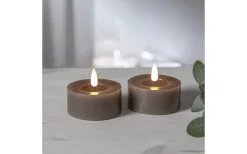 Flamme Batteriljus (Hela Serien)|Flamme Batteriljus (Hela Serien)<Star Trading Flamme Flow XL Värmeljus Ø70mm 2-pack Mullvad