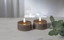 Flamme Batteriljus (Hela Serien)|Flamme Batteriljus (Hela Serien)<Star Trading Flamme Flow XL Värmeljus Ø70mm 2-pack Mullvad