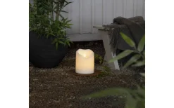 Star Trading Flamme Grand Blockljus Utomhusbruk 20cm Longlife Vit* Flamme Batteriljus (Hela Serien)|Flamme Batteriljus (Hela Serien)