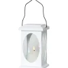 Ljuslyktor<Star Trading Flamme Lykta Batteridriven med Timer 23cm Vit
