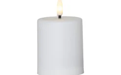 Flamme Paula Blockljus 10cm Utomhusbruk Timer/Sensor Vit 2000h