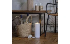 Flamme Batteriljus (Hela Serien)|Flamme Batteriljus (Hela Serien)<Star Trading Flamme Rak Blockljus 27,5cm Vit IP44