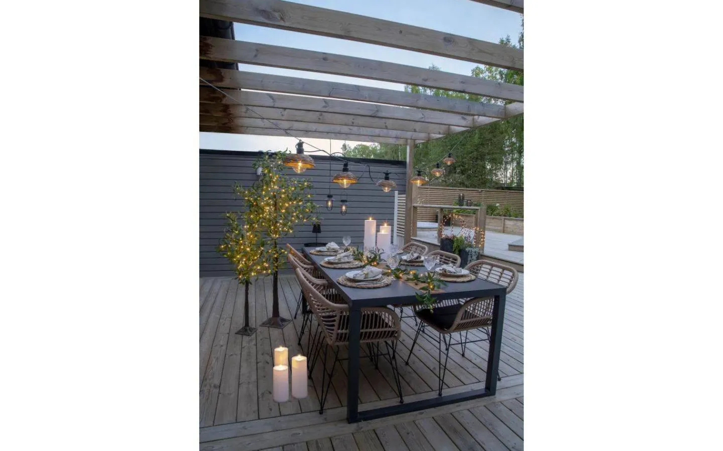 Flamme Batteriljus (Hela Serien)|Flamme Batteriljus (Hela Serien)<Star Trading Flamme Rak Blockljus 27,5cm Vit IP44