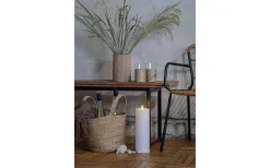 Flamme Batteriljus (Hela Serien)|Flamme Batteriljus (Hela Serien)<Star Trading Flamme Rak Blockljus 32,5cm Vit IP44