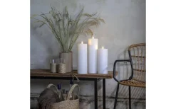 Star Trading Flamme Rak Blockljus 37,5cm Vit IP44* Flamme Batteriljus (Hela Serien)|Flamme Batteriljus (Hela Serien)