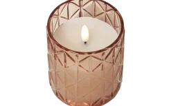 Flamme Batteriljus (Hela Serien)|Flamme Batteriljus (Hela Serien)<Star Trading Flamme Romb Batteridriven Ljuslykta 10cm Rosa