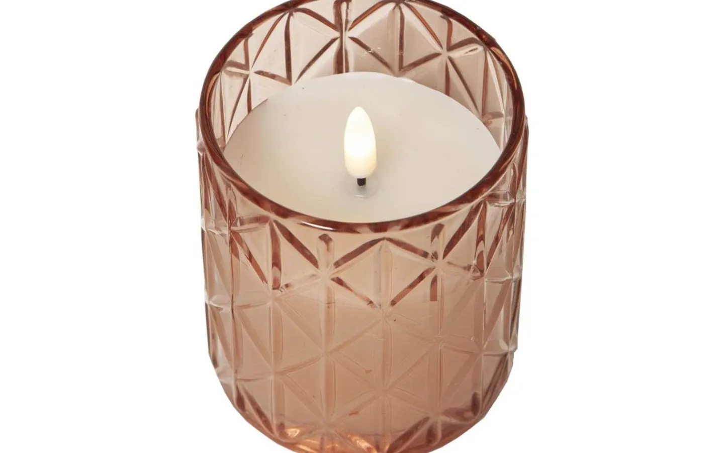 Flamme Batteriljus (Hela Serien)|Flamme Batteriljus (Hela Serien)<Star Trading Flamme Romb Batteridriven Ljuslykta 10cm Rosa