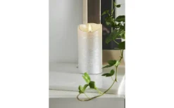 Flamme Rustic Batteridrivet Blockljus 15cm Silver