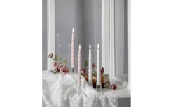 Flamme Shine Batteridrivna Antikljus 25cm 2-Pack Rosa